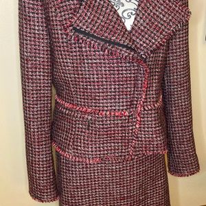 WHBM - 2 Piece Suit -Tweed Moro Jacket and Skirt